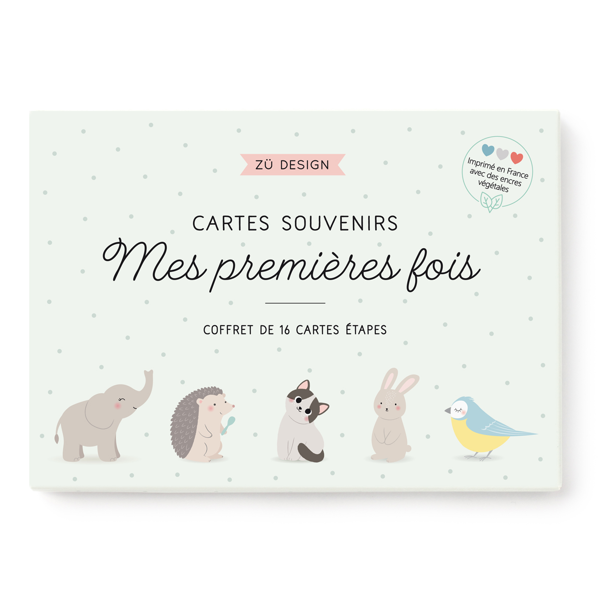 Cartes étapes bébé animaux de la forêt -  France