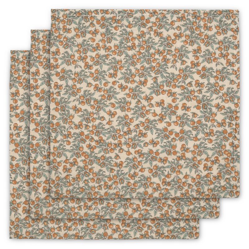 17581 - 3 PACK MUSLIN CLOTH - ORANGERY BEIGE - Extra 1